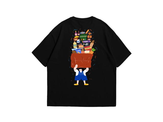 Myyoungs Myyoungs Grocery Oversized T-Shirt Black - view 2