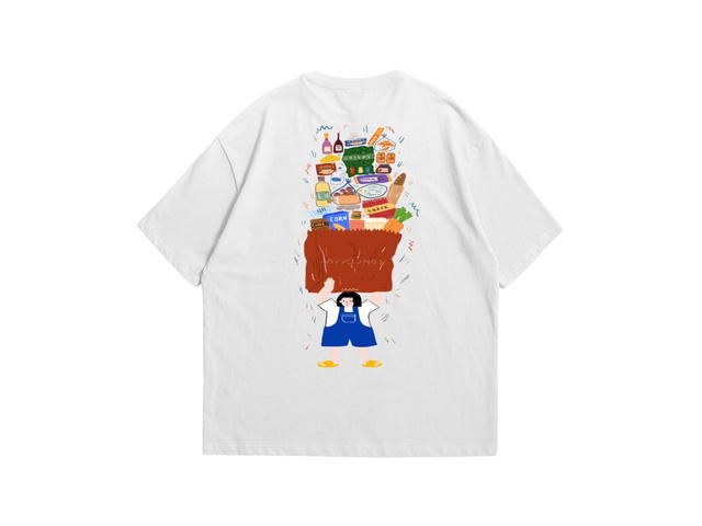 Myyoungs Myyoungs Grocery Oversized T-Shirt White - view 2