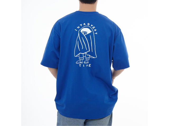 Myyoungs Myyoungs Introvert Oversized T-Shirt Blue - view 4