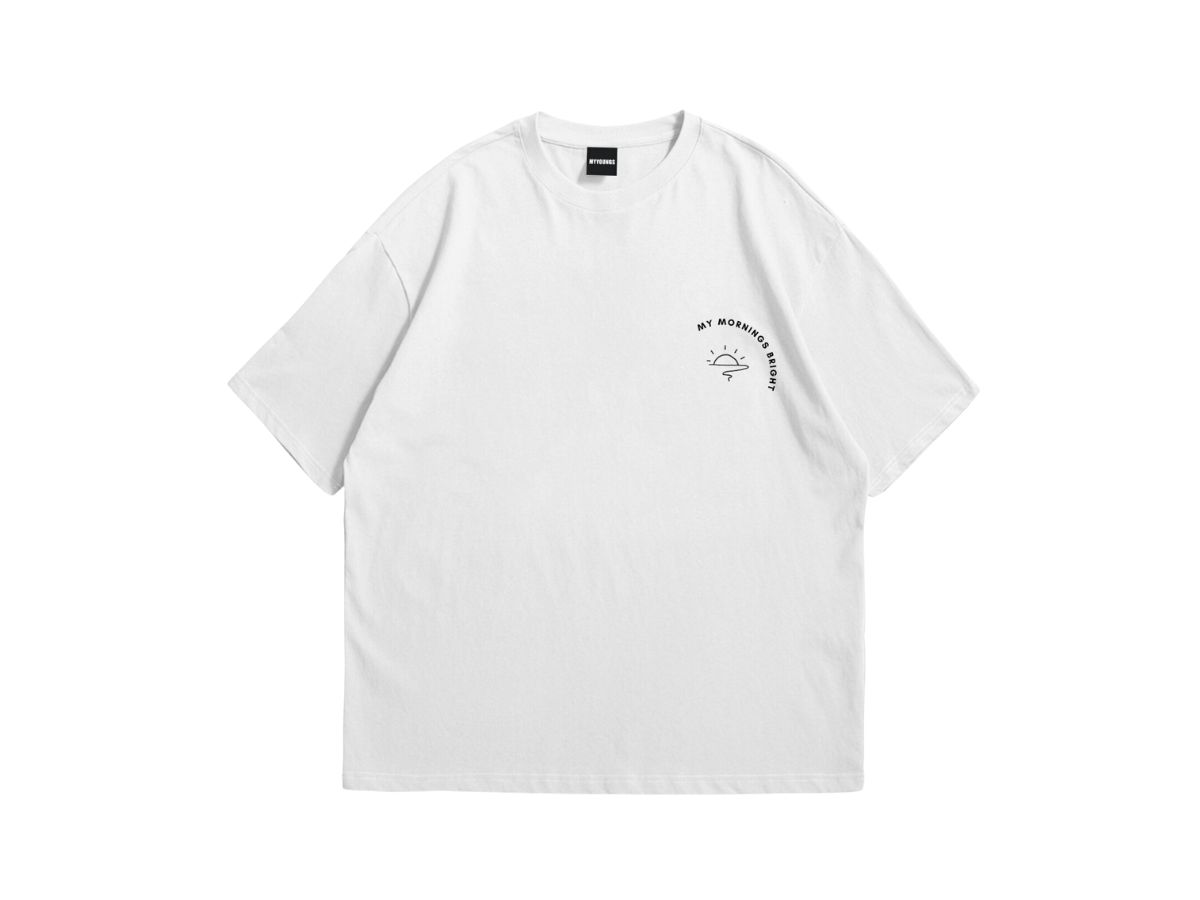 Myyoungs Myyoungs Mornings Bright Oversized T-Shirt White