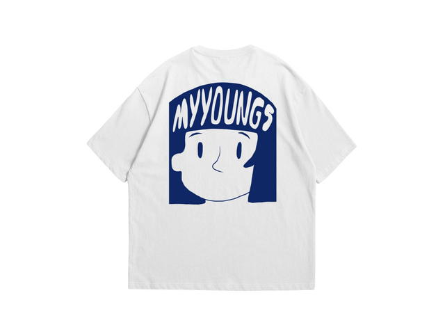 Myyoungs Myyoungs My Face Oversized T-Shirt White - view 2