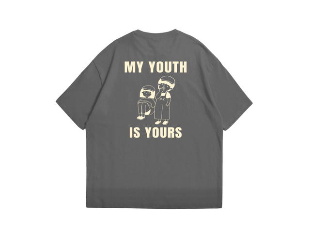Myyoungs Myyoungs My Youth Is Yours Oversized T-Shirt Charcoal - view 1