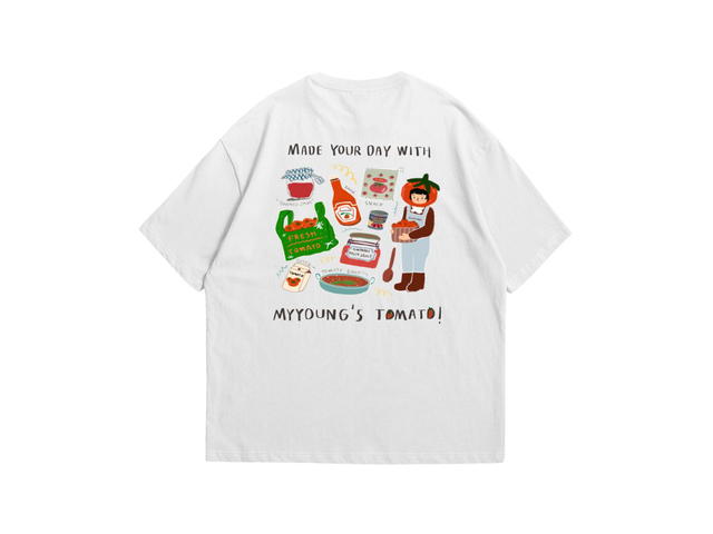 Myyoungs Myyoungs Tomato Oversized T-Shirt White - view 2