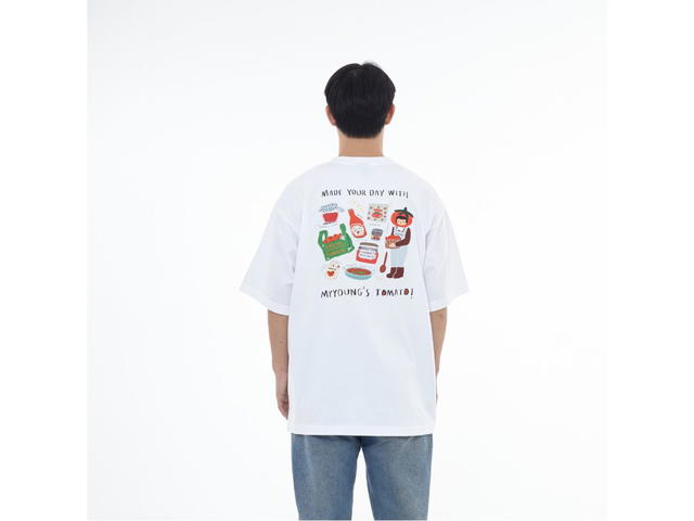 Myyoungs Myyoungs Tomato Oversized T-Shirt White - view 4