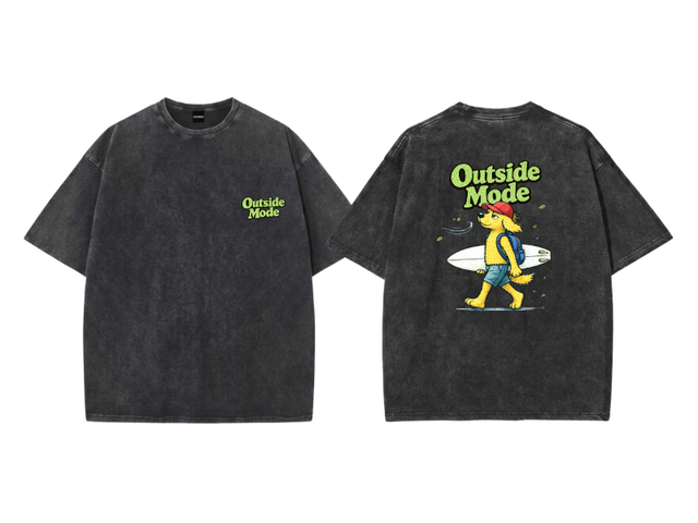 Myyoungs Myyoungs Outside Black Washed Oversized T-Shirt - view 2