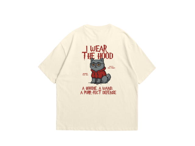Myyoungs Myyoungs Wiz.Cat Oversized T-Shirt Cream - view 1