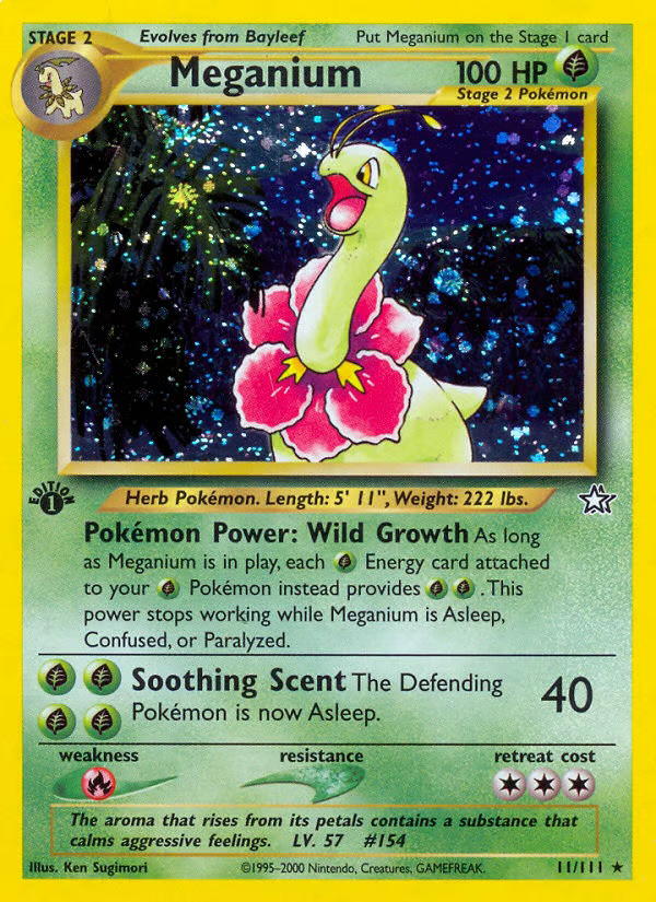 Pokemon Pokemon Meganium H [N1 11/111] Neo "Neo Genesis" [Holo] (EN)