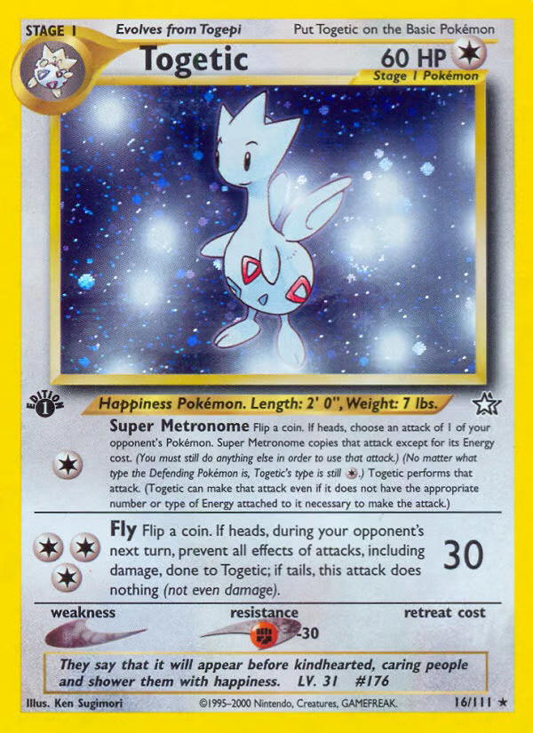 Pokemon Pokemon Togetic H [N1 16/111] Neo "Neo Genesis" [Holo] (EN)