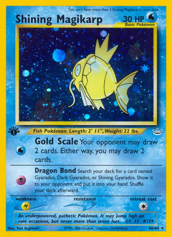 Pokemon Pokemon Shining Magikarp SV [N3 66/64] Neo "Neo Revelation" [FirstEditionHolo] (EN)
