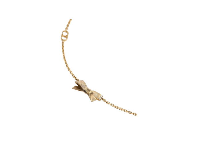 Dior Dior CD Bow Necklace Gold - view 2