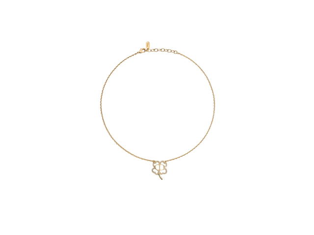 Dior Dior CD Shiny Clover Necklace Gold-Finish - view 1