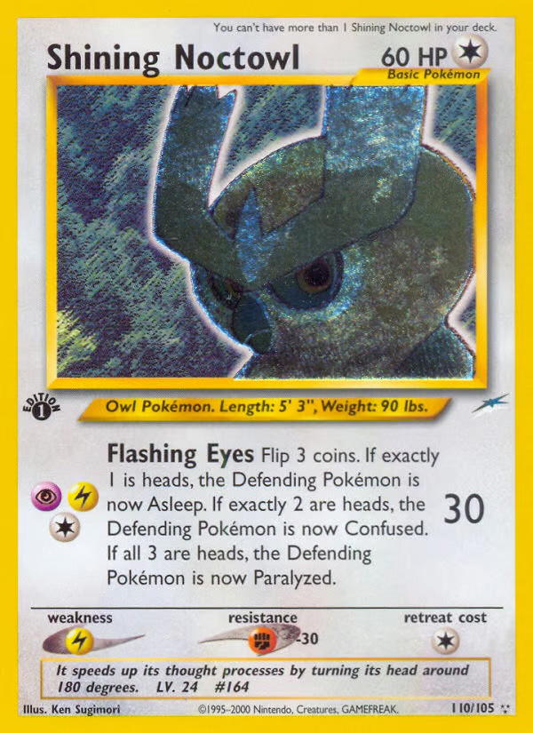 Pokemon Pokemon Shining Noctowl SV [N4 110/105] Neo "Neo Destiny" [Holo] (EN)