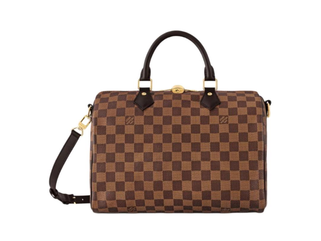Louis Vuitton Louis Vuitton Speedy Bandoulière 30 In Damier Ebene Canvas With Gold Hardware