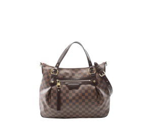 Buy Louis Vuitton Evora MM Damier Ebene 2way Tote Bag Brown at Sasom – Authentic and Ready to Ship