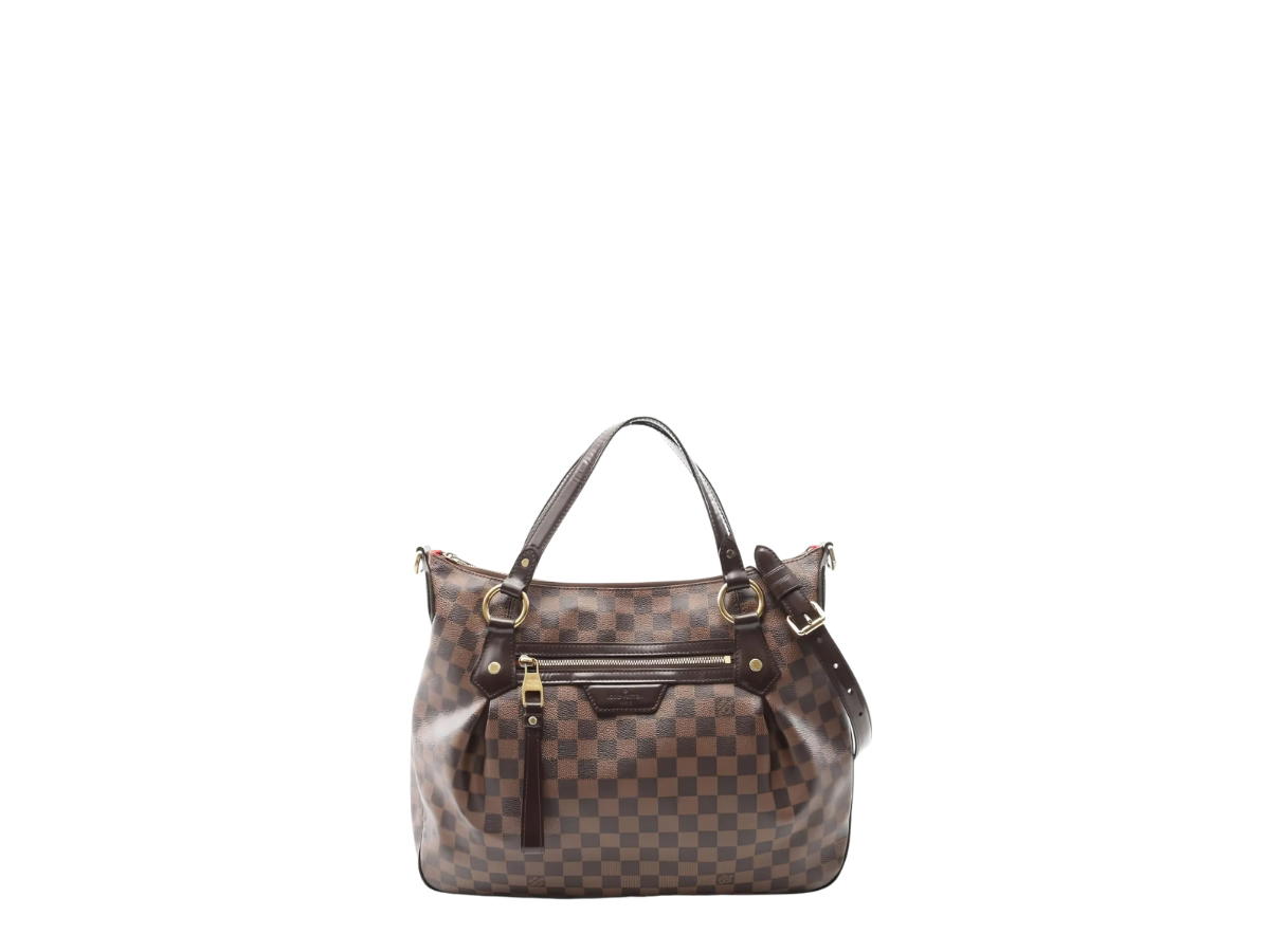 Louis Vuitton Louis Vuitton Evora MM Damier Ebene 2way Tote Bag Brown