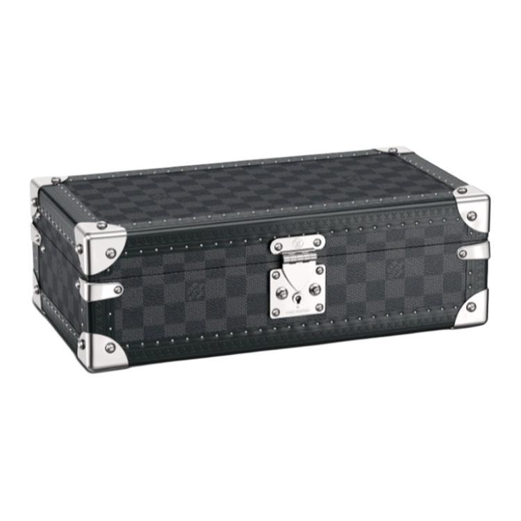 Louis Vuitton Louis Vuitton Canvas Watch Storage Boxes Men's Blue Black