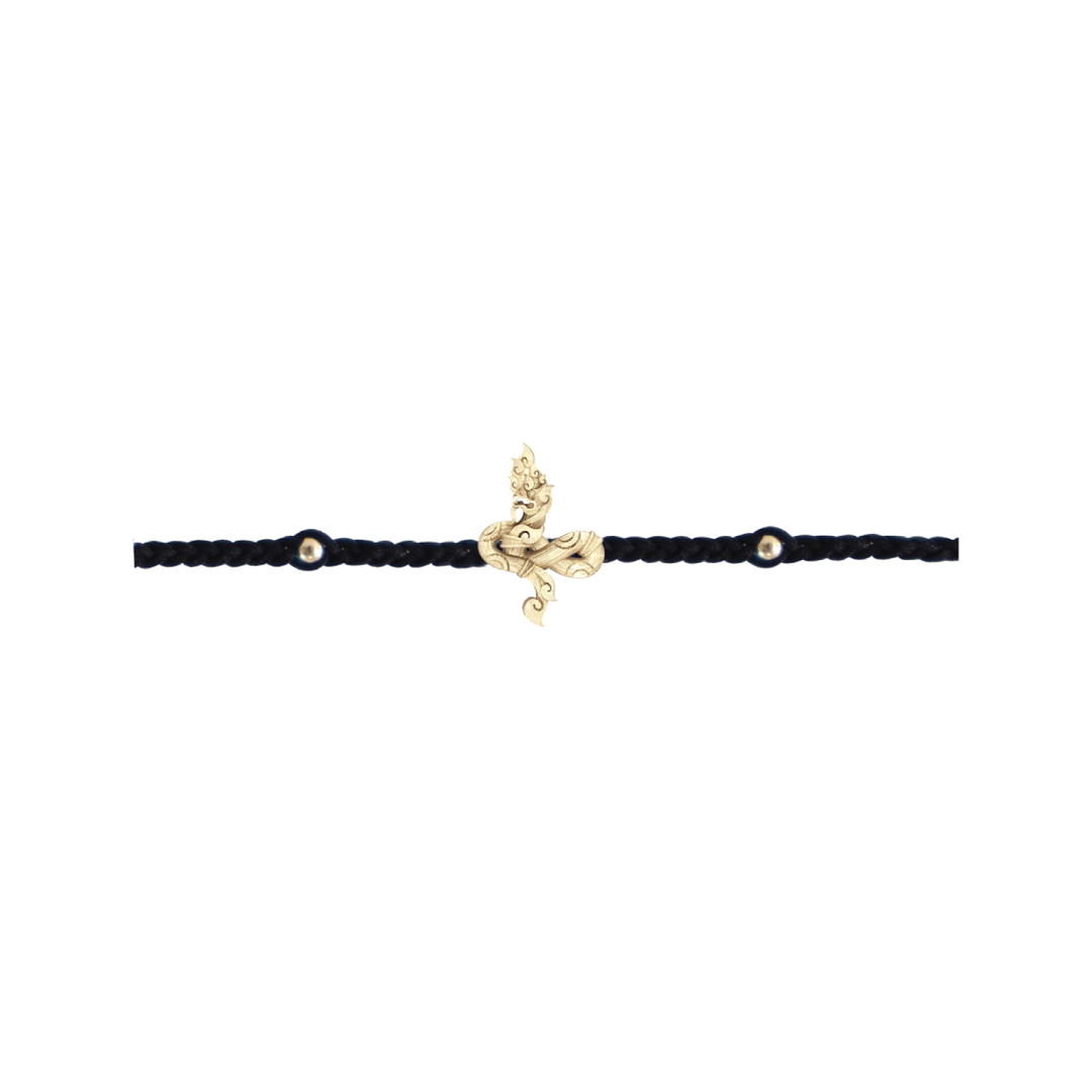 RAVIPA Naga Golden Gold Bracelet (Black)