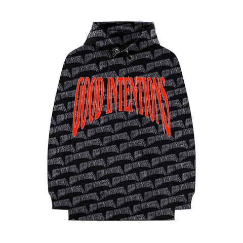 Nav Nav x Vlone All Over Hoodie Black