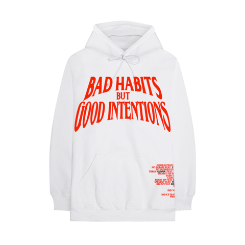 Nav Nav x Vlone Bad Habits Hoodie White - view 1