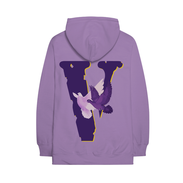 Nav Nav x Vlone Doves Hoodie Purple - view 1