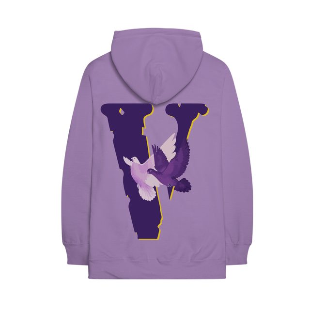 Nav Nav x Vlone Doves Hoodie Purple - view 2