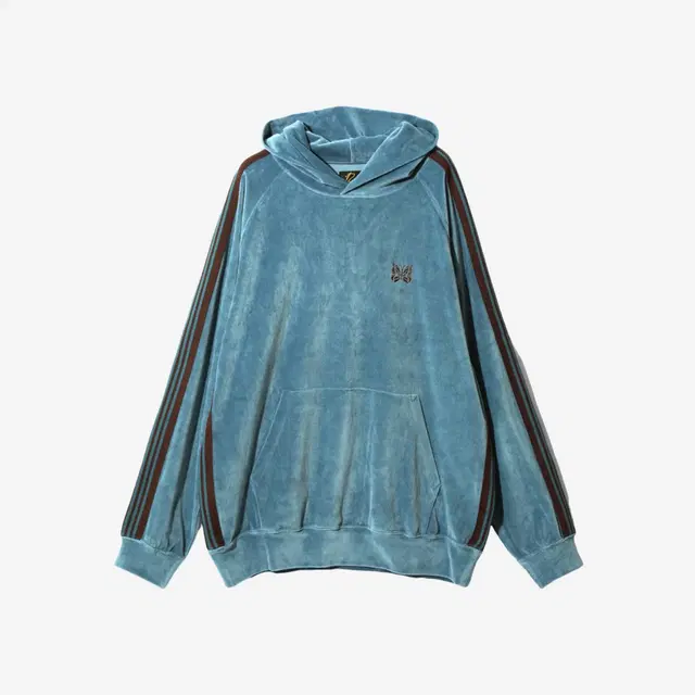 Needles Needles Track Hoodie Velour Blue - view 1