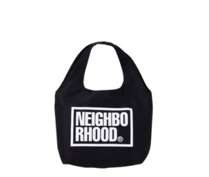 Neighborhood Logo Tote Bag Gray Shop Authentic at SASOM