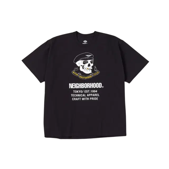Neighborhood Neighborhood x Harley Davidson SS T-Shirt Black - view 2