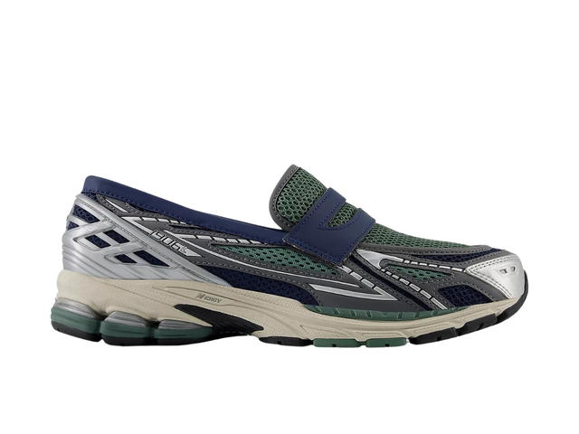 New Balance New Balance 1906L Loafer Silver Metallic with NB Navy and Dark Juniper - view 1