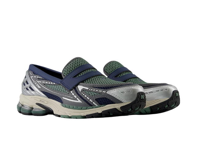 New Balance New Balance 1906L Loafer Silver Metallic with NB Navy and Dark Juniper - view 3