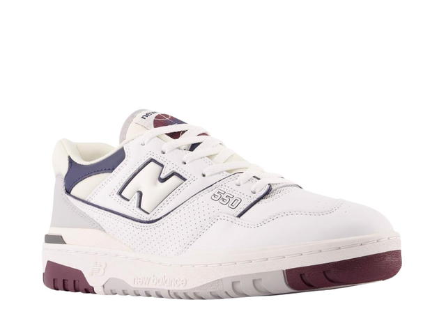 New Balance New Balance 550 White Natural Indigo Burgundy - view 3