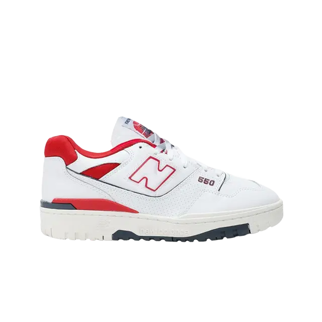 New Balance New Balance 550 White Team Red Navy JD Sports Exclusive - view 2