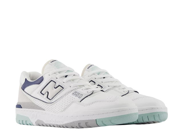 New Balance New Balance 550 White Winter Fog Navy - view 3