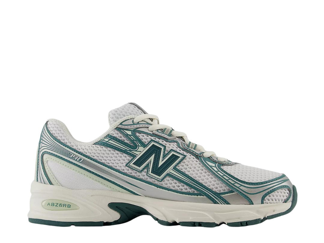 New Balance New Balance 740 White with Marsh Green and Sea Salt