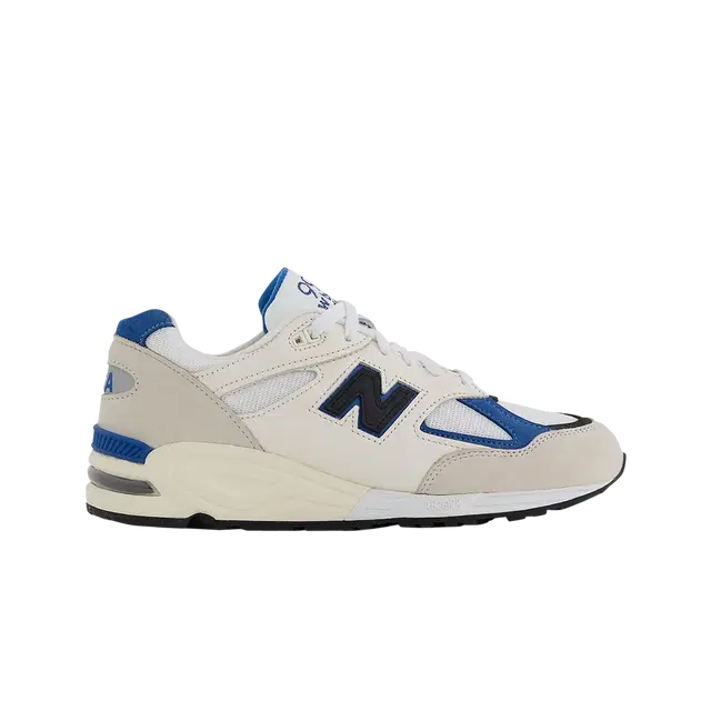 New Balance New Balance 990v2 MiUSA White Blue - view 1
