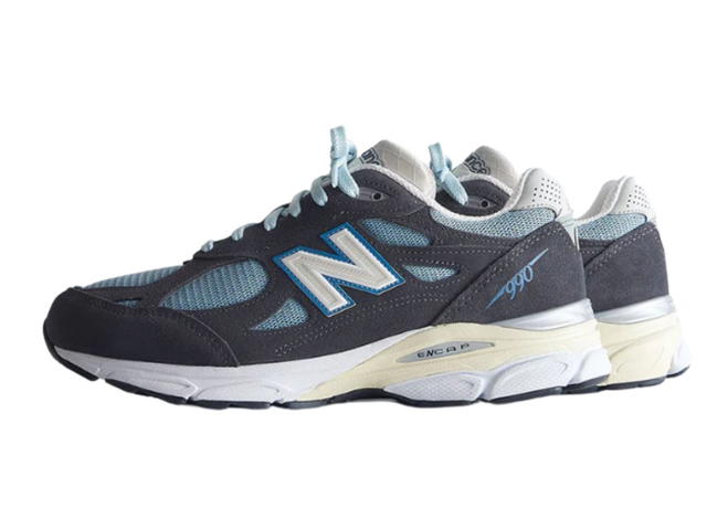 New Balance New Balance 990v3 MiUSA Kith Steel Blue - view 2
