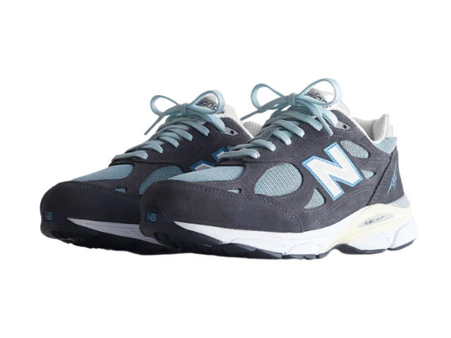 New Balance New Balance 990v3 MiUSA Kith Steel Blue - view 3