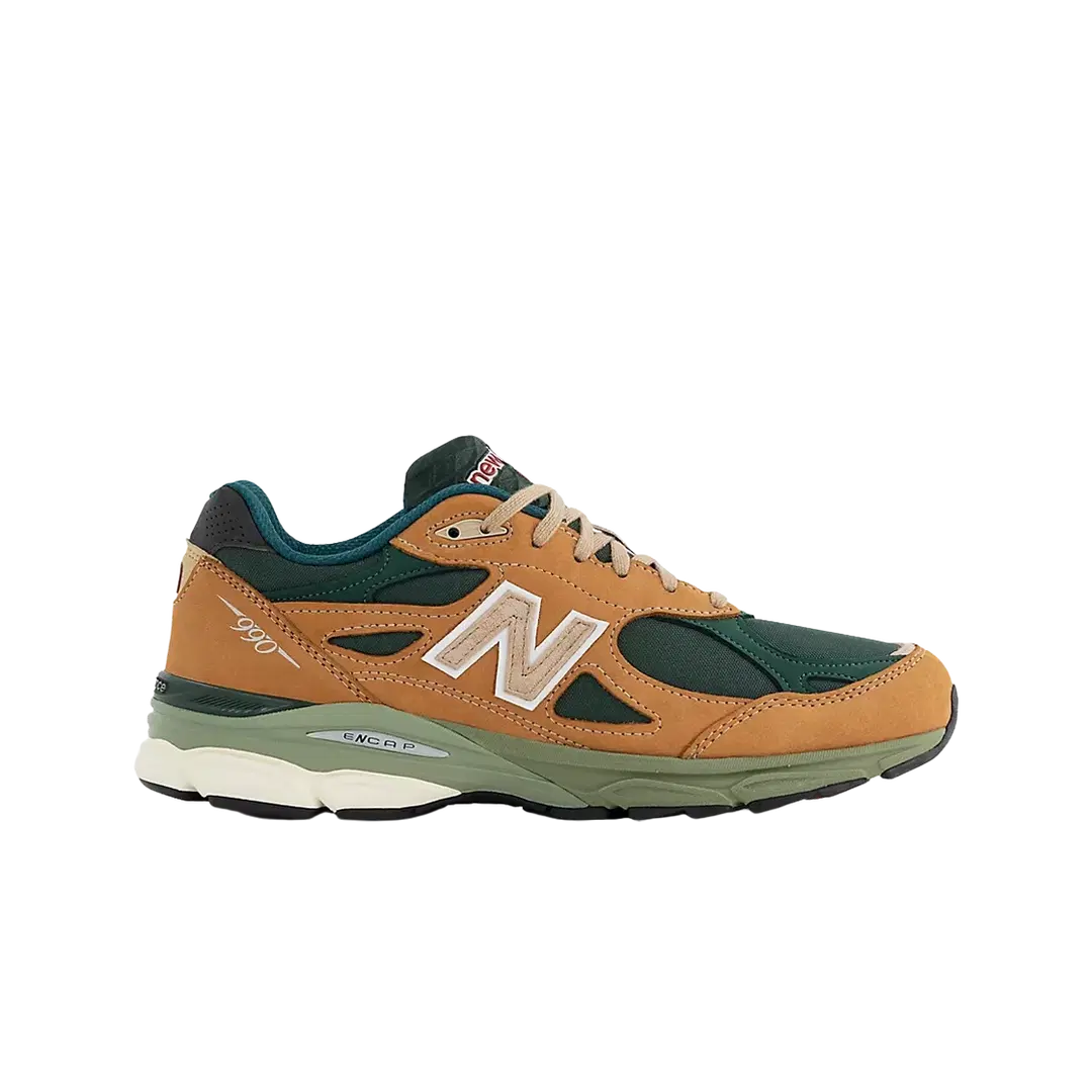 New Balance New Balance 990v3 MiUSA Tan Green