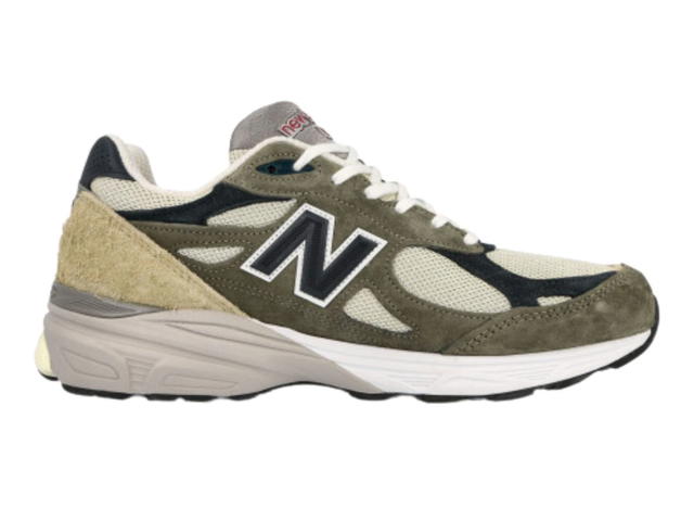New Balance New Balance 990v3 MiUSA Grey Blue Olive - view 1
