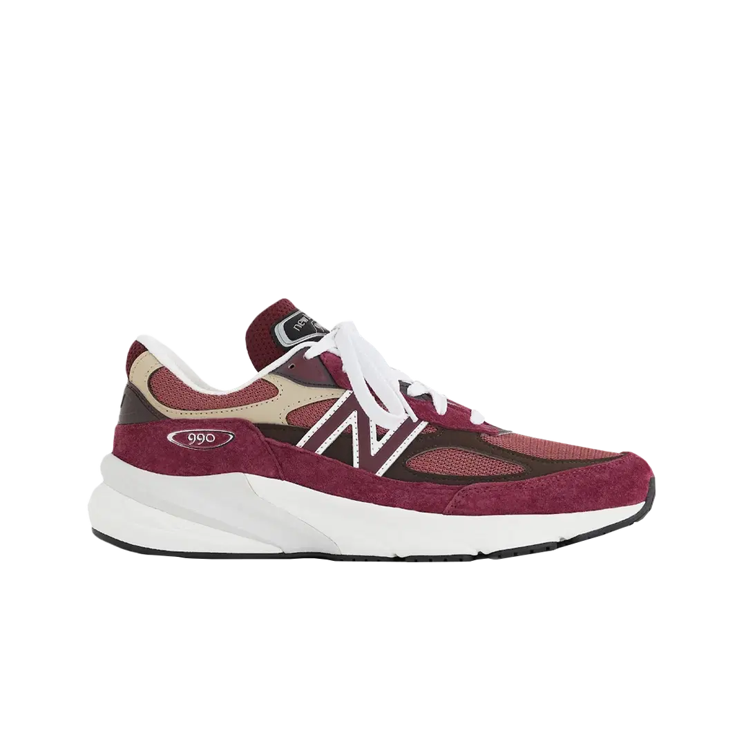 New Balance New Balance 990v6 MiUSA Teddy Santis Burgundy Tan