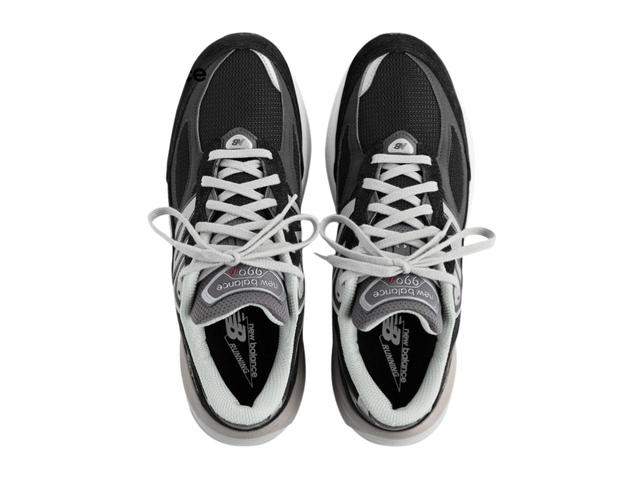 New Balance New Balance 990v6 MiUSA Black Grey White 2E Wide - view 4