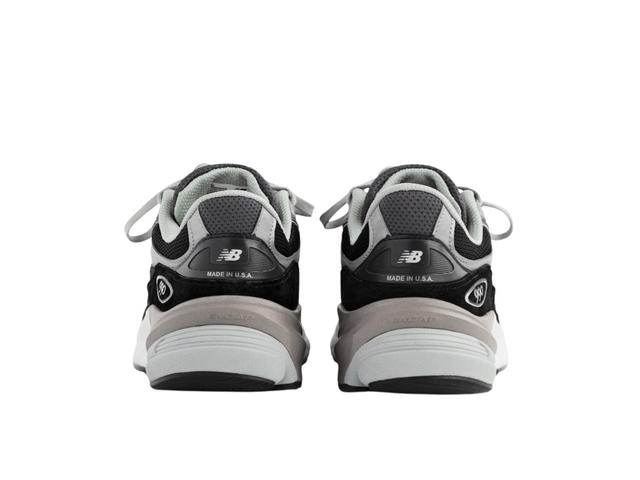 New Balance New Balance 990v6 MiUSA Black Grey White 2E Wide - view 5