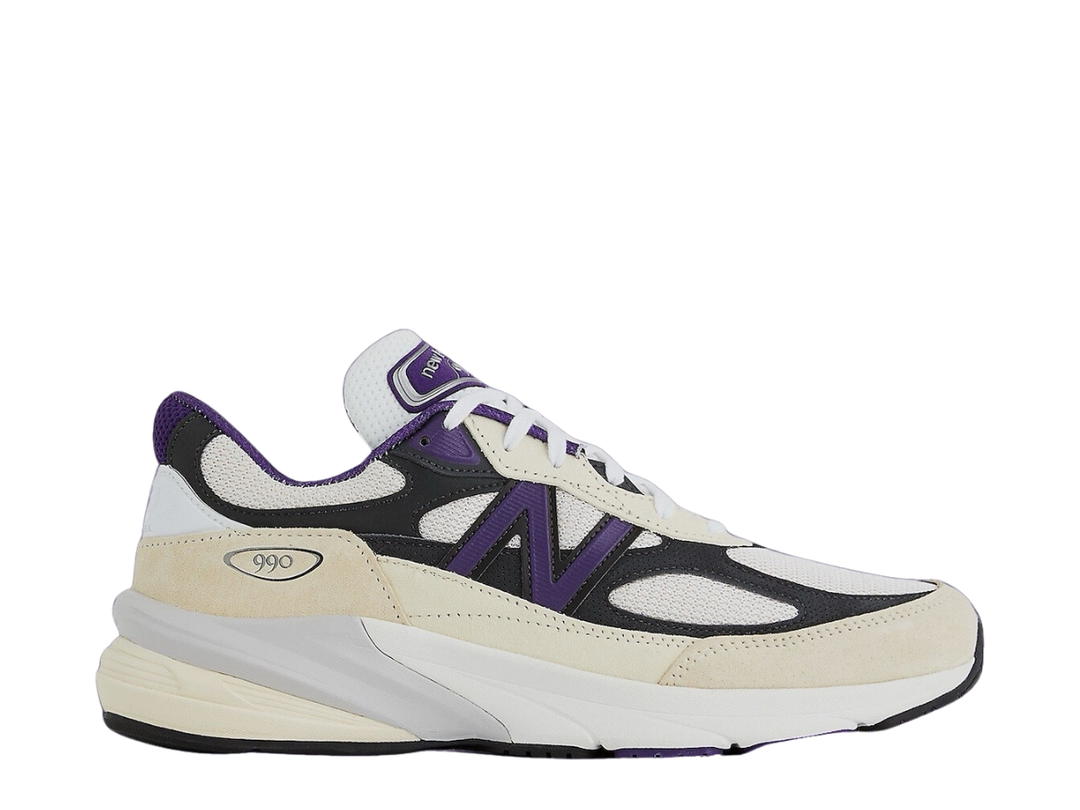 New Balance New Balance 990v6 MiUSA Teddy Santis White Black Plum