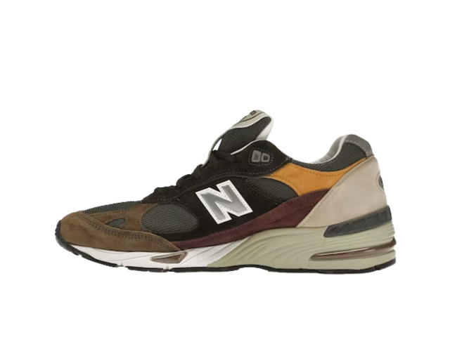 New Balance New Balance 991 Olive Burgundy Brown - view 2