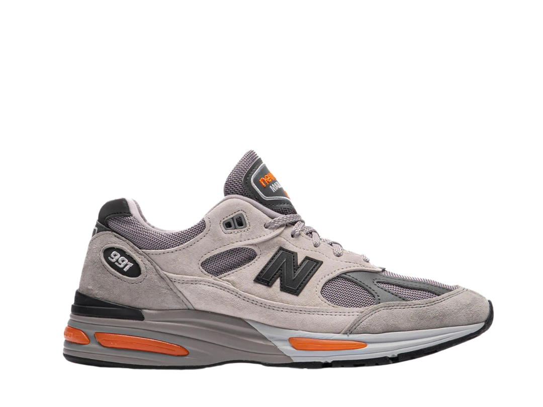 New Balance New Balance 991v2 MiUK Pelican Grey Orange