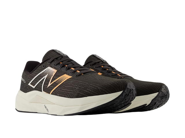 New Balance New Balance Fuelcell Propel V5 Black With Hot Mango And Black Cement - view 3