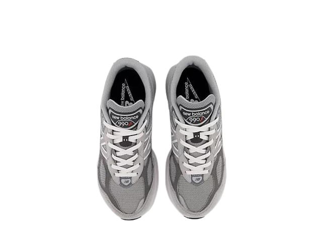 New Balance New Balance 990v6 MiUSA Grey (GS) - Wide - view 3