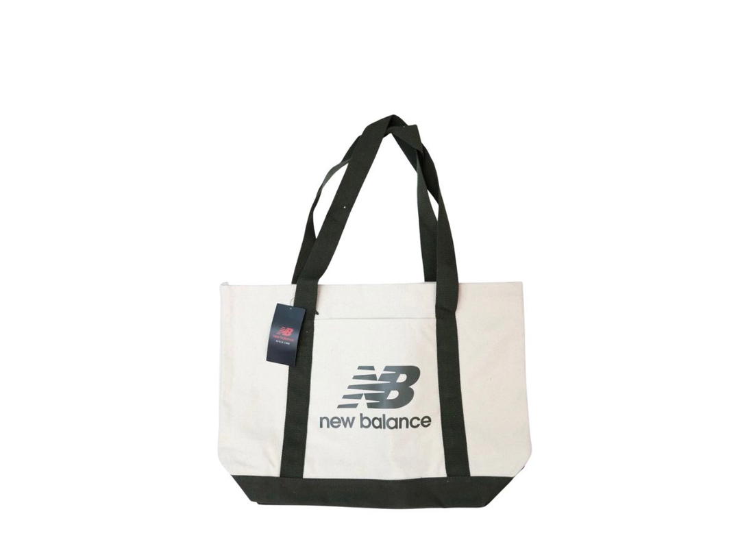 New Balance New Balance Logo Tote Bag In Canvas Green
