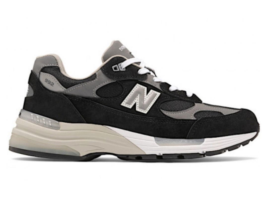 New Balance New Balance 992 Black Grey Suede