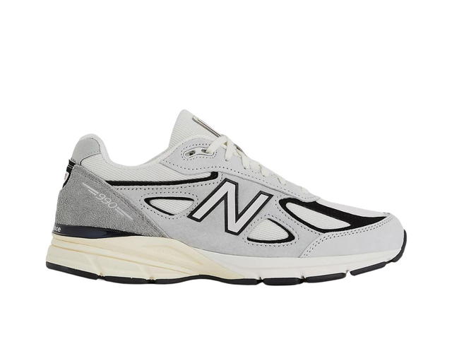 New Balance New Balance 990v4 MiUSA Teddy Santis Grey Black Cream - view 1
